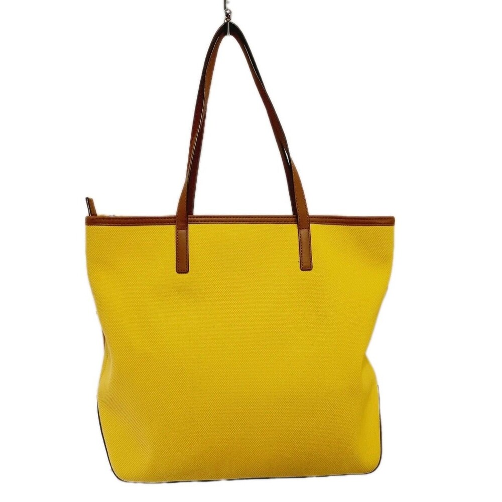 Michael Kors Large Yellow Ciara Tote Bag With Leather Straps/ Trim  Travel Beach - Picture 2 of 12